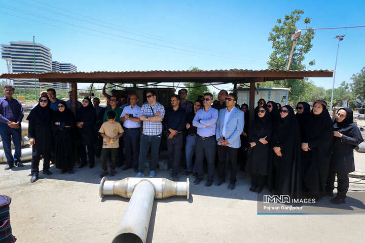 بازدید روسای ادارات و کارشناسان برنامه‌ریزی مناطق شهرداری از پروژه‌های شاخص اصفهان