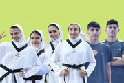 علیپور و خانعلی دختران طلایی تکواندو ایران در مسابقات نوجوانان آسیا