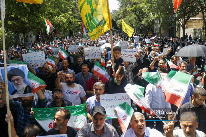 فیلم| راهپیمایی جمعه خشم و نصر در بجنورد