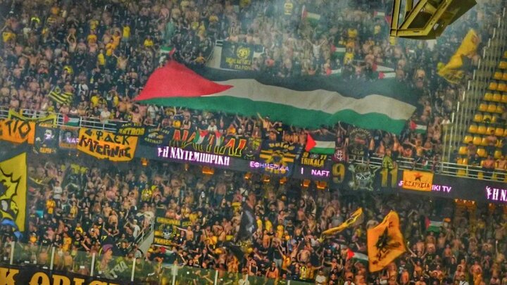 اقدام جالب‌توجه هواداران تیم یونانی علیه نماینده رژیم صهیونیستی