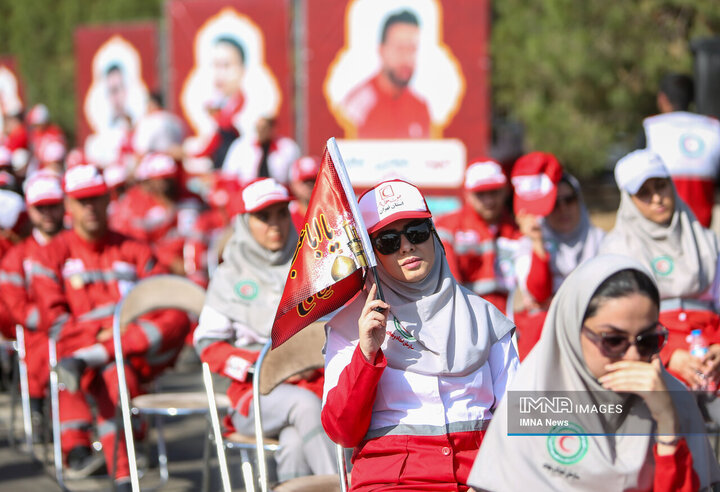 آیین بدرقه کاروان امداد و نجات اربعین حسینی