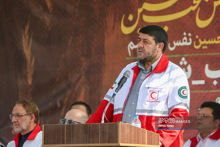 آیین بدرقه کاروان امداد و نجات اربعین حسینی