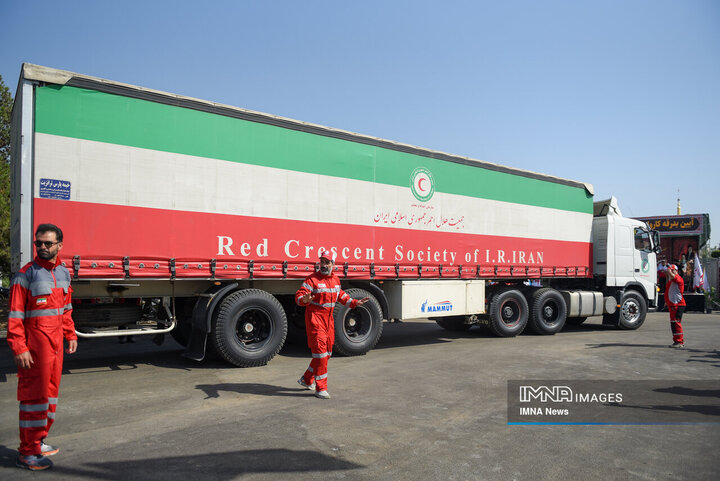 آیین بدرقه کاروان امداد و نجات اربعین حسینی