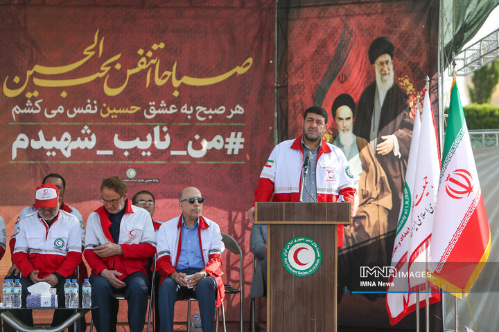 آیین بدرقه کاروان امداد و نجات اربعین حسینی