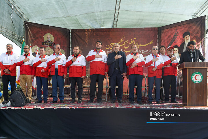 آیین بدرقه کاروان امداد و نجات اربعین حسینی