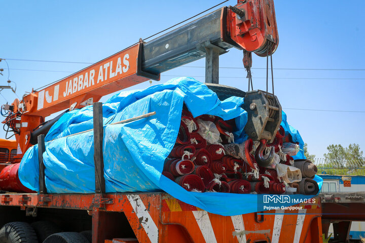 ارسال تجهیزات موکب شهرداری اصفهان به مرز چذابه و کربلا