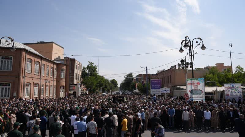 پیکر سردار شهید «جواد نارنجی» در ارومیه تشییع شد