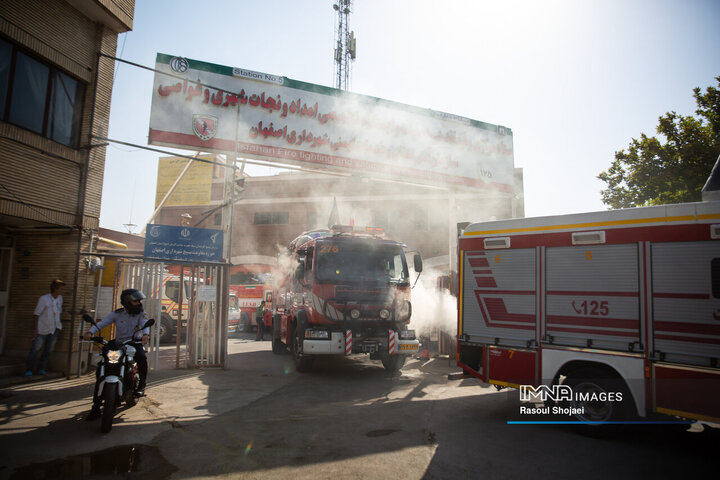 اعزام آتش‌نشانان اصفهانی به کربلا