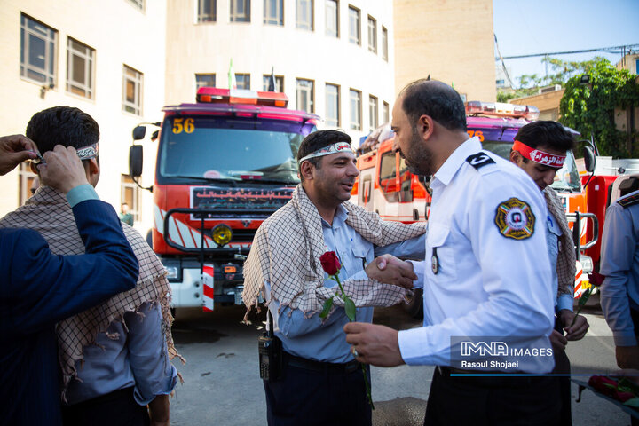 اعزام آتش‌نشانان اصفهانی به کربلا
