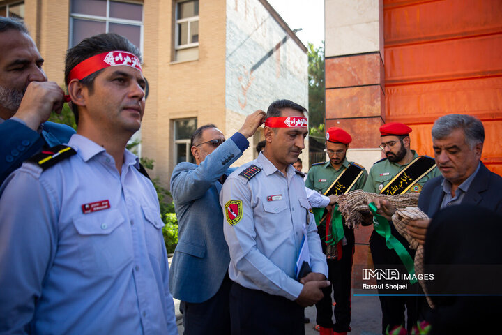 اعزام آتش‌نشانان اصفهانی به کربلا