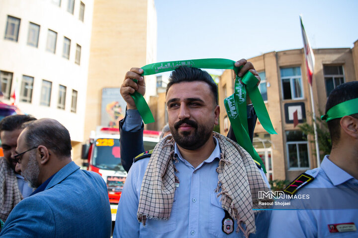 اعزام آتش‌نشانان اصفهانی به کربلا