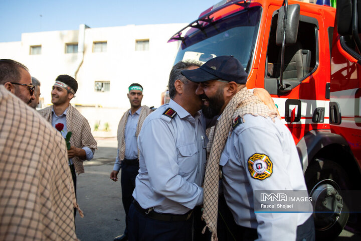 اعزام آتش‌نشانان اصفهانی به کربلا