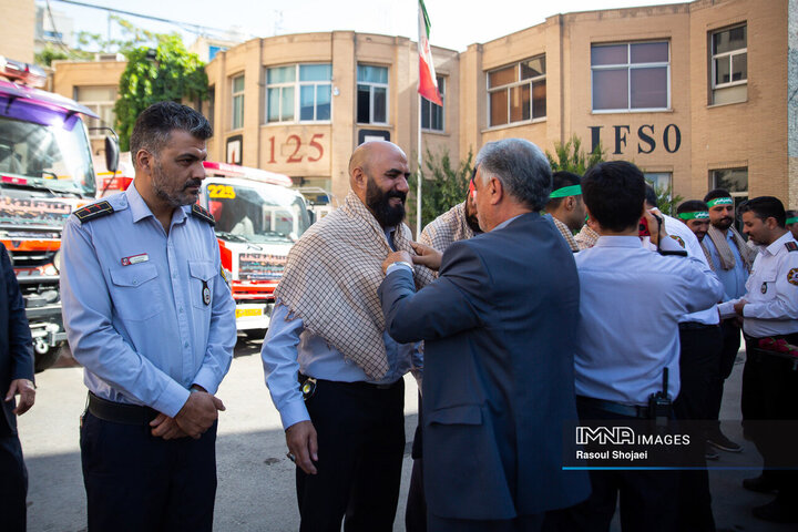 اعزام آتش‌نشانان اصفهانی به کربلا