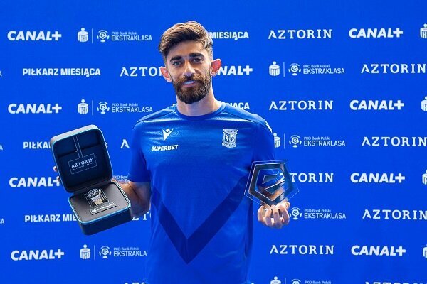 «علی قلیزاده» بهترین بازیکن ماه لیگ لهستان + عکس