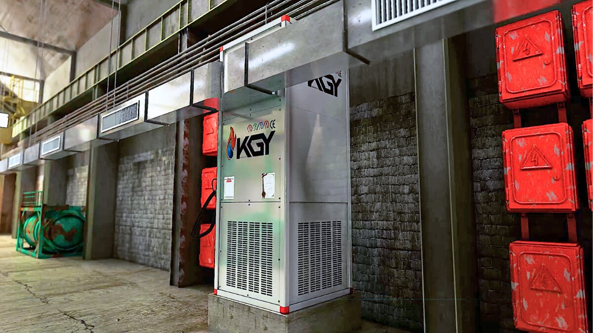 هیتر صنعتی مدرن برای گرمایش کارخانه