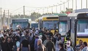 توقف هرگونه وسیله نقلیه در محورهای منتهی به شهر مهران ممنوع شد