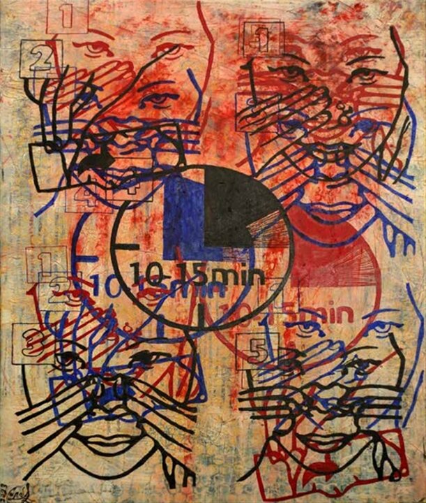 تصاویر ذهن گیجِ انسان از خیابان‌های تهران در گالری سیحون به نمایش درآمد