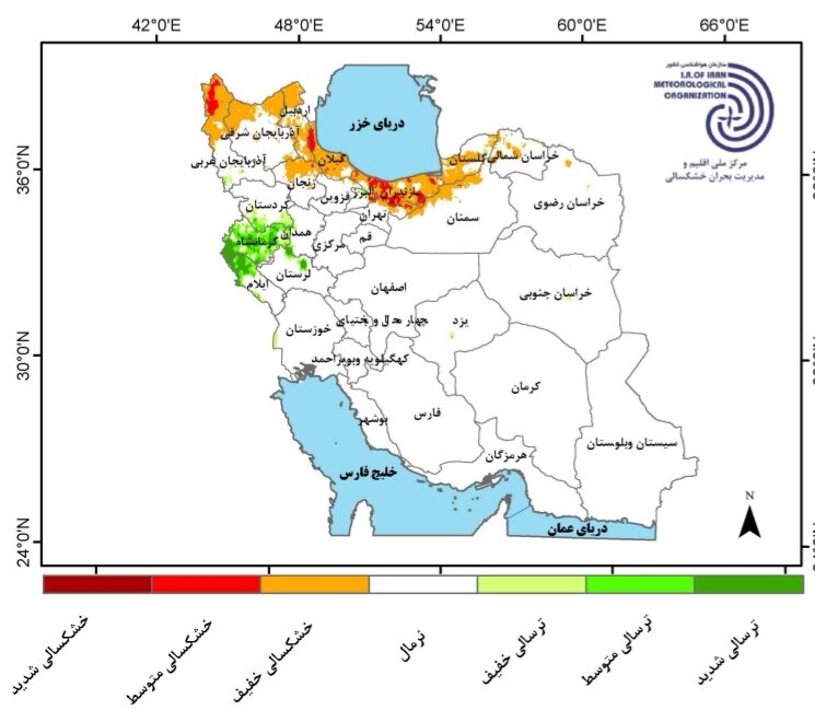 نگاهی به کارنامه بارش‌ها / میانگین بارش در کشور ۰.۸ میلی‌متر کمتر ثبت شد