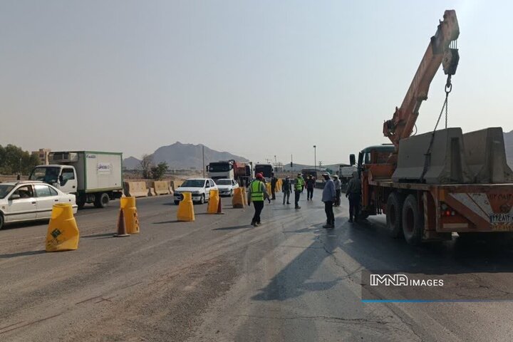 تغییر مسیر ترافیک در محدوده پروژه پل‌ها و تقاطع‌های غیرهمسطح شهید فخری‌زاده