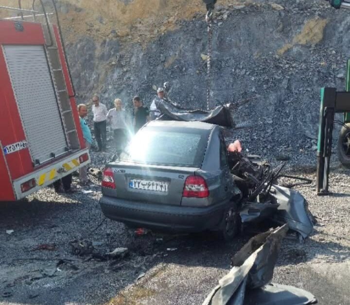 تصادف دلخراش جان چهار نفر را در جاده خنداب گرفت