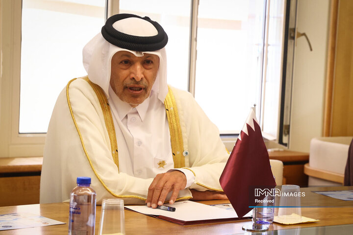 دیدار با رئیس مجلس قطر
