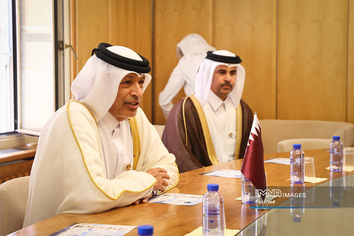 دیدار با رئیس مجلس قطر