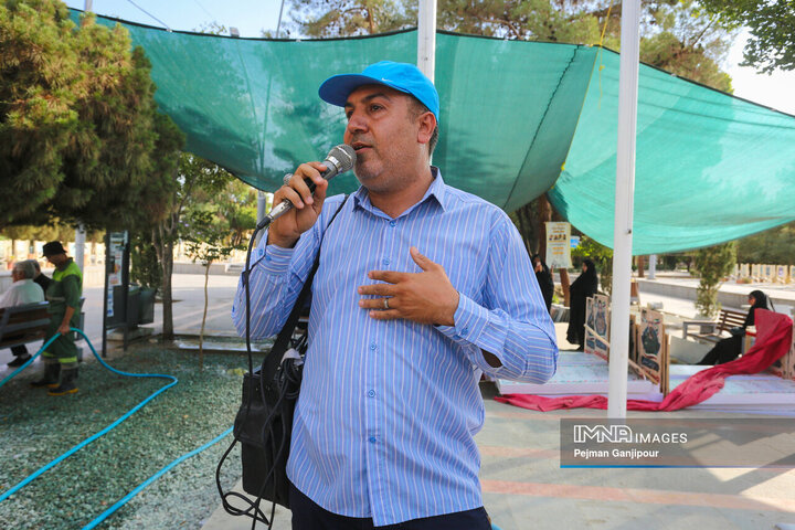 آیین بدرقه خادمان شهرداری اصفهان در اربعین حسینی به کربلا