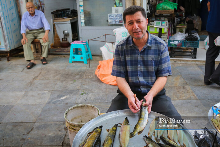 بازار ماهی فروشان لنگرود