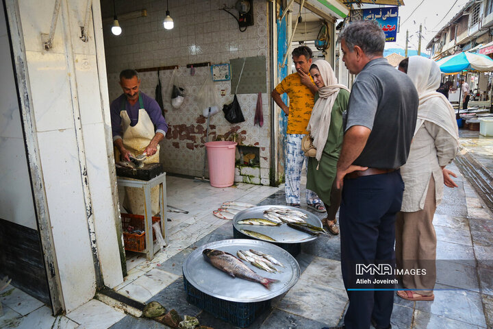 بازار ماهی فروشان لنگرود