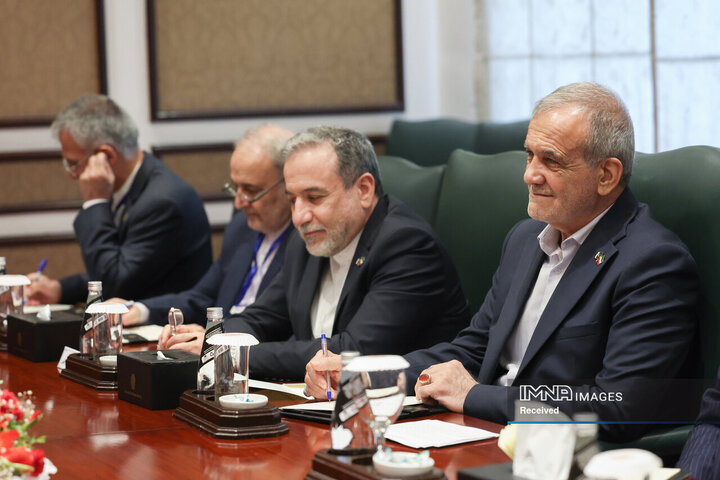 دیدار روسای مجلس سنا و ملی پاکستان با رئیس جمهور