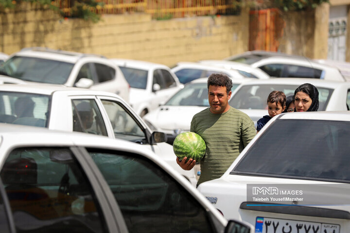 یکه تازی گرما در چله تابستان