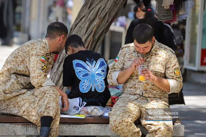 یکه تازی گرما در چله تابستان