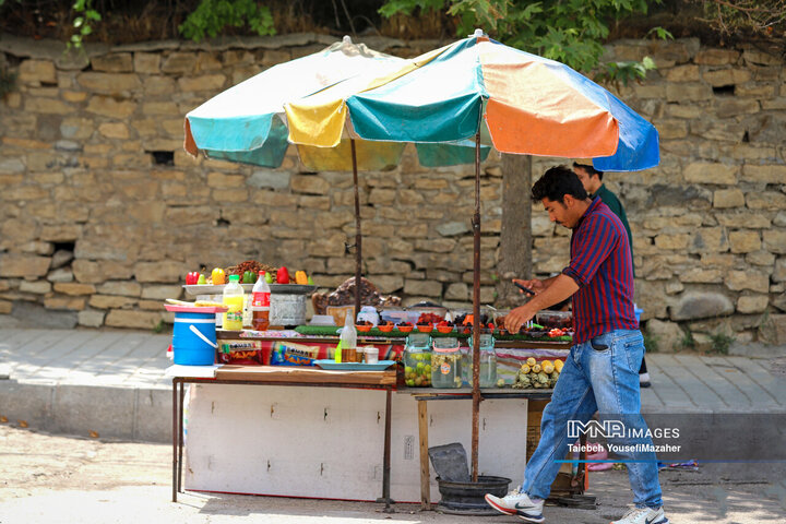 یکه تازی گرما در چله تابستان