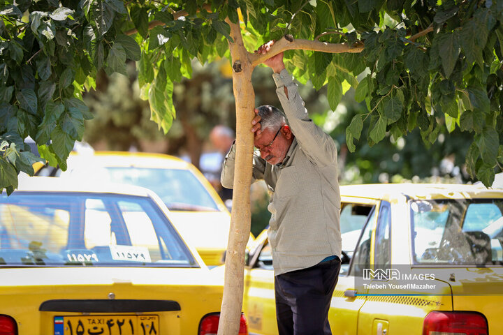 یکه تازی گرما در چله تابستان