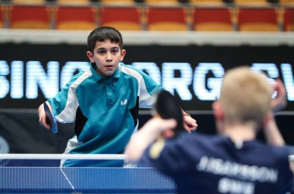 قهرمانی نماینده ۱۱ ساله تنیس روی میز ایران در هوپس آسیا