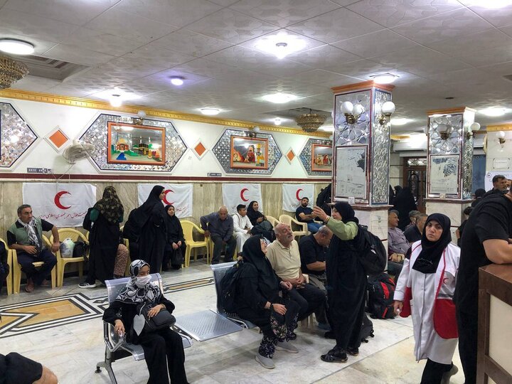 خدمترسانی هلالاحمر مازندران به زائران اربعین در نجف اشرف خدمترسانی هلالاحمر مازندران به زائران اربعین در نجف اشرف