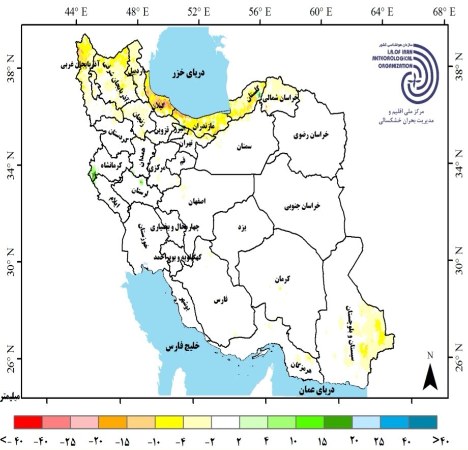 جزئیات جدیدترین پیش بینی بارشها و دمای هوا در ایران تا آخر مرداد ۱۴۰۴