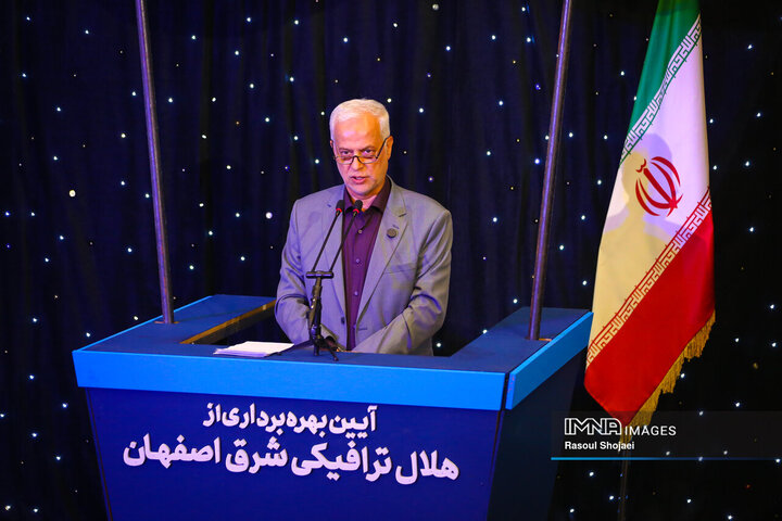 آیین بهره‌برداری از ۱۴ کیلومتر مسیر رینگ چهارم ترافیکی اصفهان