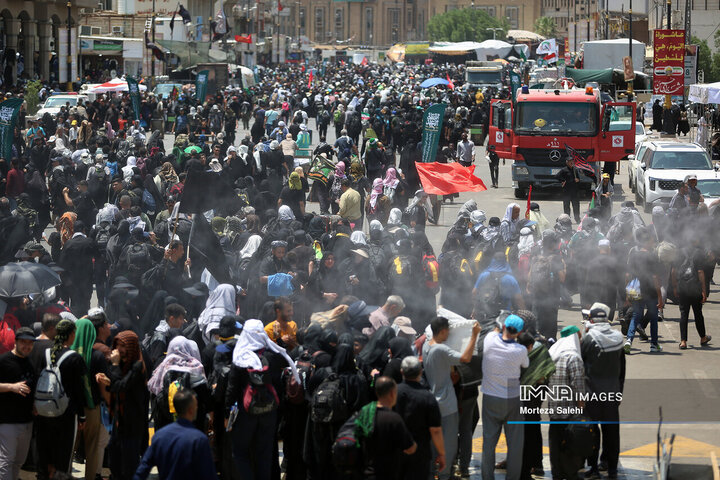 زائرین اربعین حسینی در نجف اشرف