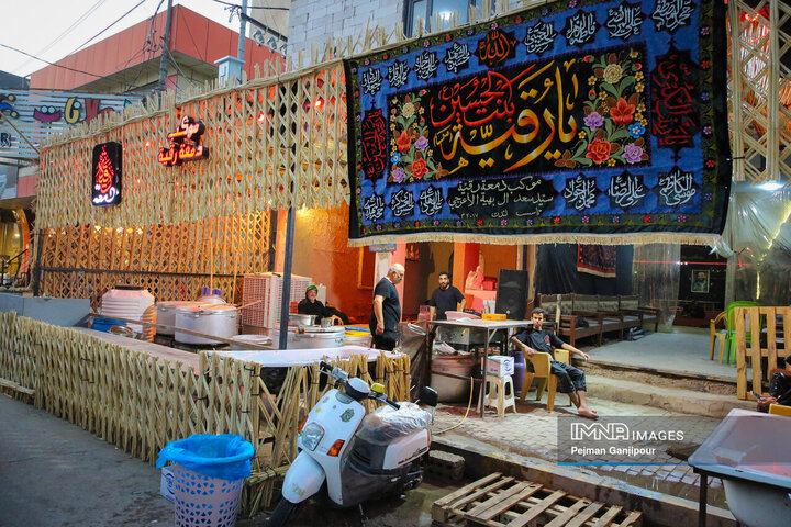 آماده‌سازی موکب‌های اربعین حسینی در کربلا