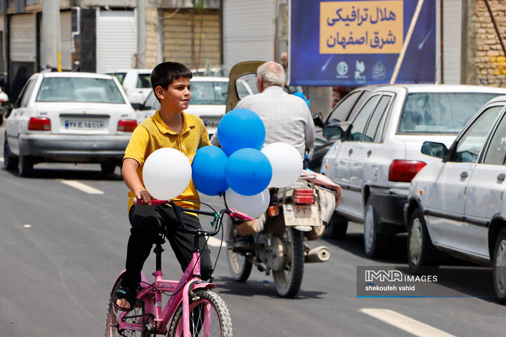 آیین بهره‌برداری از ۱۴ کیلومتر مسیر رینگ چهارم ترافیکی اصفهان