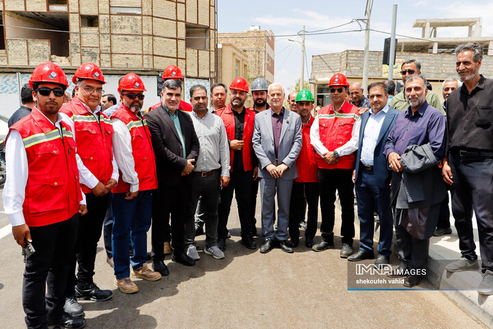 آیین بهره‌برداری از ۱۴ کیلومتر مسیر رینگ چهارم ترافیکی اصفهان