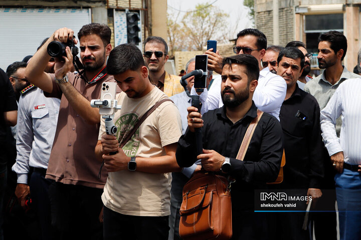 آیین بهره‌برداری از ۱۴ کیلومتر مسیر رینگ چهارم ترافیکی اصفهان