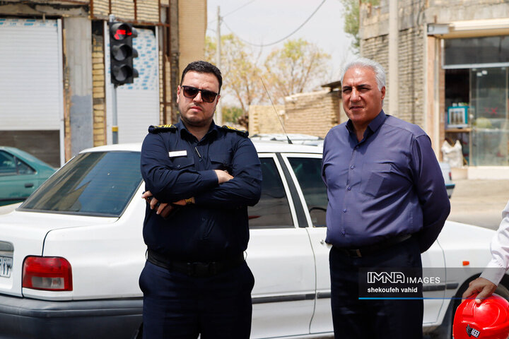 آیین بهره‌برداری از ۱۴ کیلومتر مسیر رینگ چهارم ترافیکی اصفهان