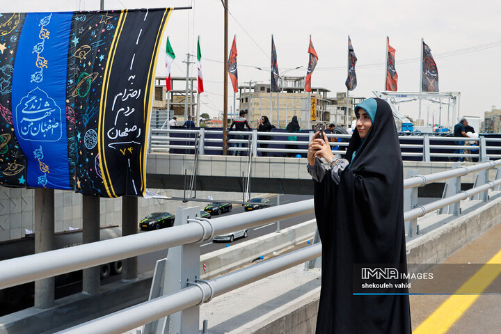 آیین بهره‌برداری از ۱۴ کیلومتر مسیر رینگ چهارم ترافیکی اصفهان