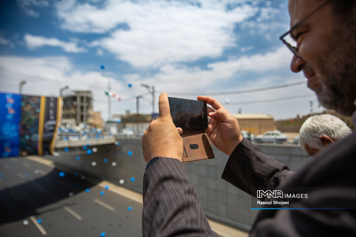 آیین بهره‌برداری از ۱۴ کیلومتر مسیر رینگ چهارم ترافیکی اصفهان