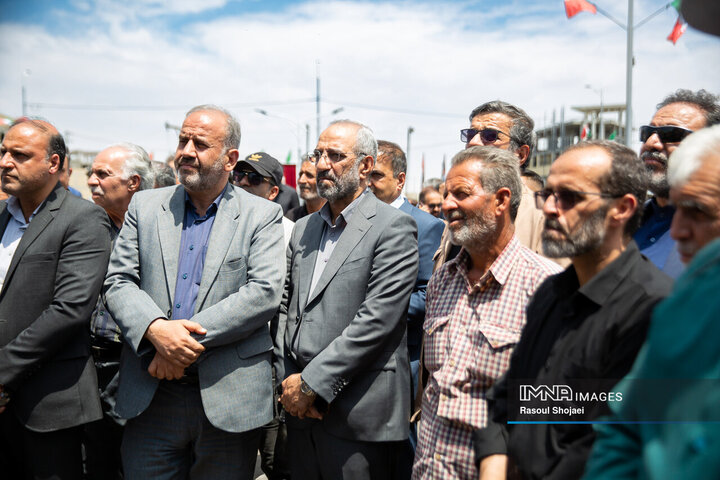 آیین بهره‌برداری از ۱۴ کیلومتر مسیر رینگ چهارم ترافیکی اصفهان