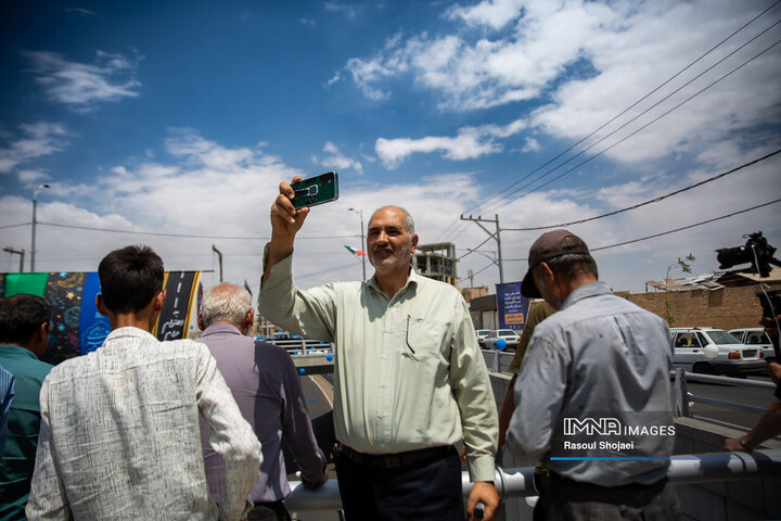 آیین بهره‌برداری از ۱۴ کیلومتر مسیر رینگ چهارم ترافیکی اصفهان