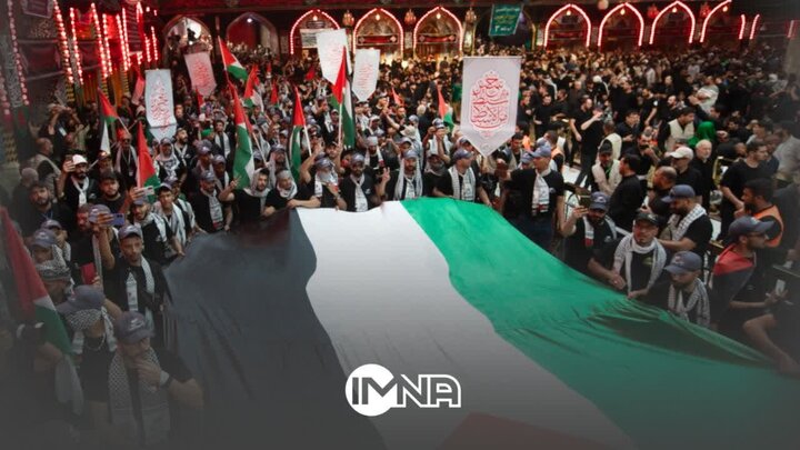 طنین شعار مرگ بر آمریکا در حرم سیدالشهدا(ع)