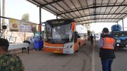 خدمات شبانه‌روزی ناوگان حمل‌ونقل در مرز خسروی برای بازگشت زائران اربعین